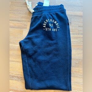 Navy blue sweat pants from Abercrombie and Fitch. Good condition. Size small.